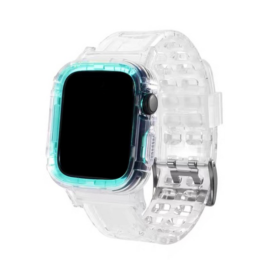 Translucent Silicone Strap for Apple Watch 1 to 8, SE & Ultra series