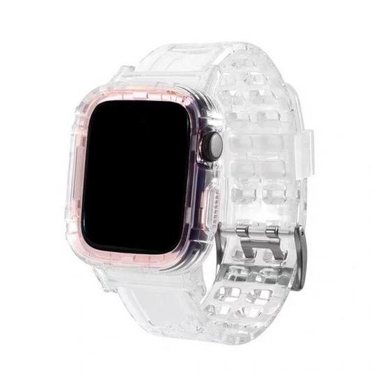 Translucent Silicone Strap for Apple Watch 1 to 8, SE & Ultra series