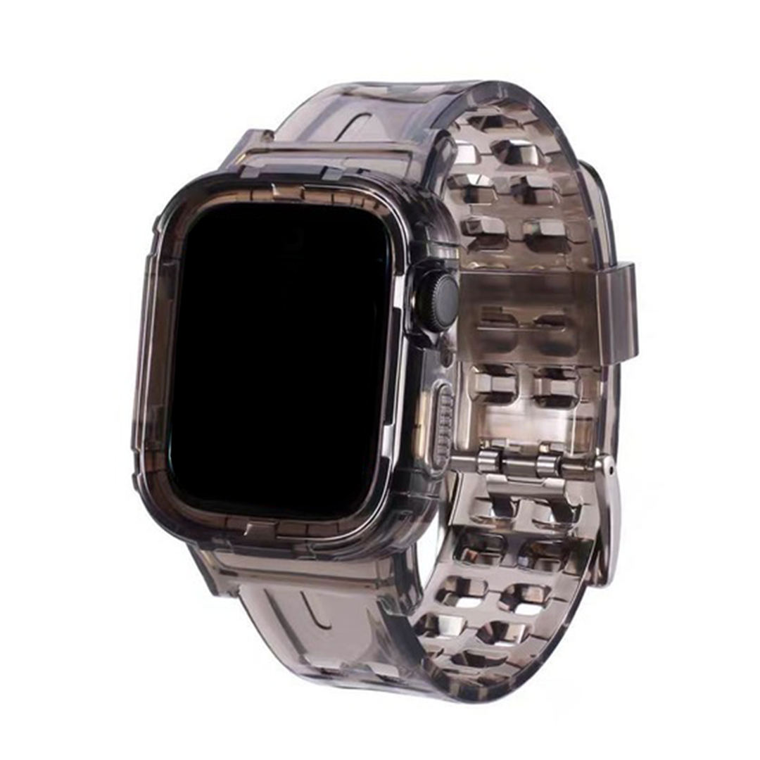 Translucent Silicone Strap for Apple Watch 1 to 8, SE & Ultra series